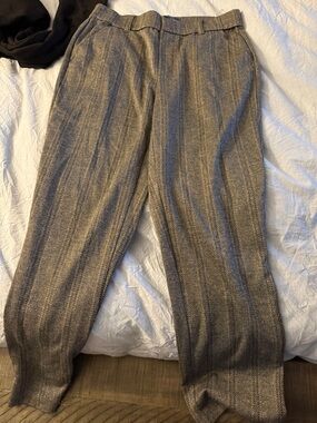 Democracy Men's Taupe Herringbone Dress Pants